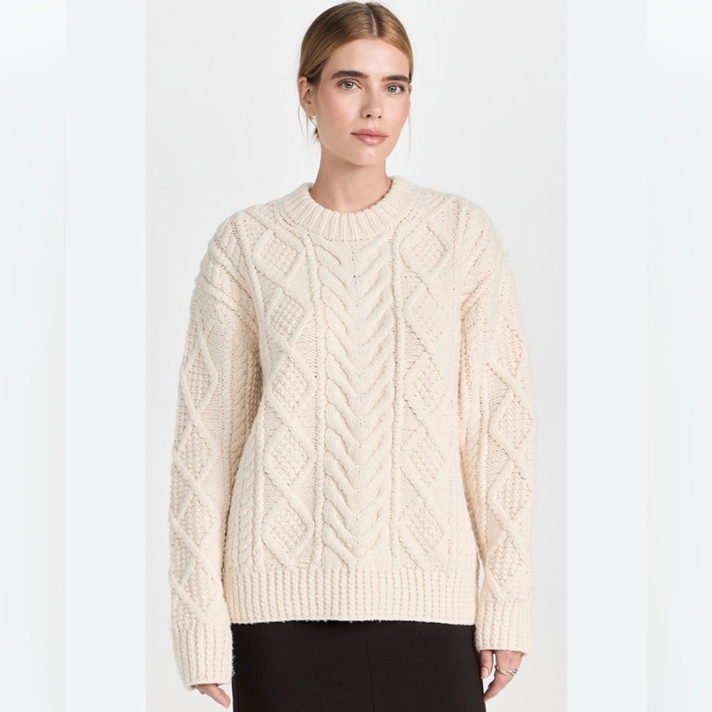 rag & bone Spencer Handknit Wool Sweater Relaxed Fit XS